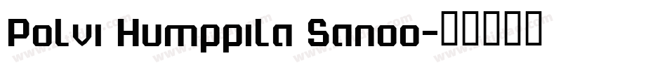 Polvi Humppila Sanoo字体转换